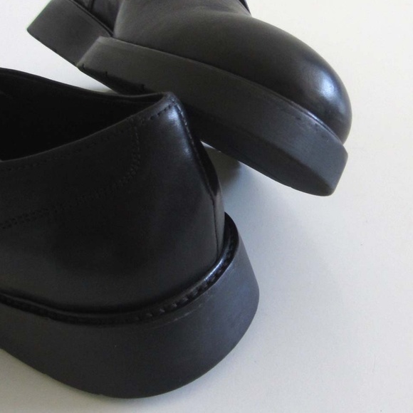 new VINCE Proctor black plain toe derby shoes 9 M - Picture 7 of 8